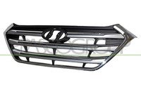 Prasco HN8062001 KüHlergitter Schwarz Mit Verchromter Leiste Hyundai - Tucson -