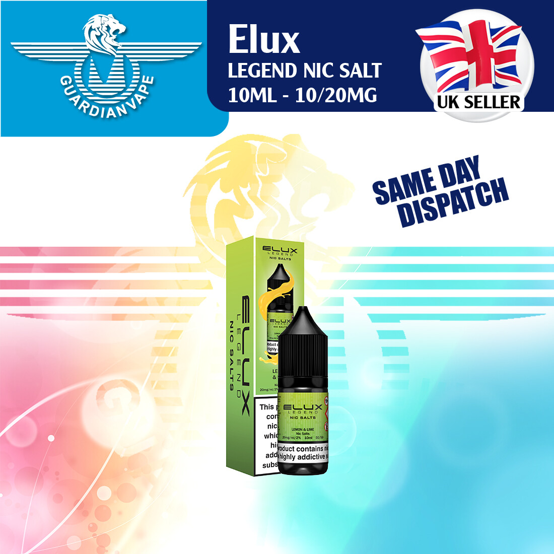 elf bar vape uk Elux Legend 10ml Nic Salts Review - 20 Flavours! main image 1