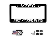 Vtec Car License Plate Frame Tag Cover Jdm Euro Low Funny New Auto Tuner Vtec Car License Plate Frame Tag Cover Jdm Euro Low Funny New Auto Tuner