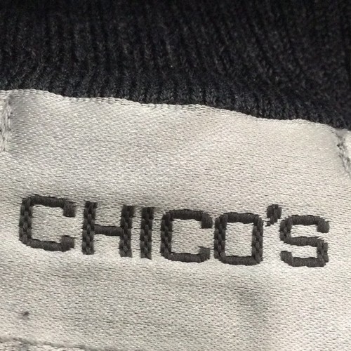 Chico's Dark Gray Turtleneck Sleeveless Ribbed Knit Top Size 3/XL/16 - Picture 11 of 16