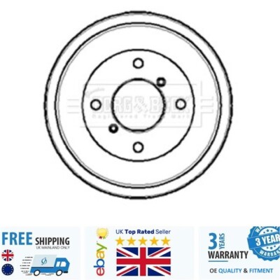 Brake Drum BBR7027 For Wolseley HORNET Reliant ROBIN KITTEN Morris