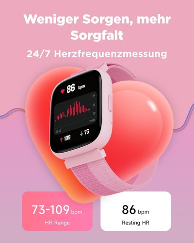 Kinder Smartwatch mit Telefonfunktion SOS Armbanduhr für iPhone Samsung Huawei - Bild 5 von 7