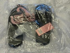 BN in Bag Juicy Couture Women  s  Black w White  Savor Flat Thong Sandal Sze 8M