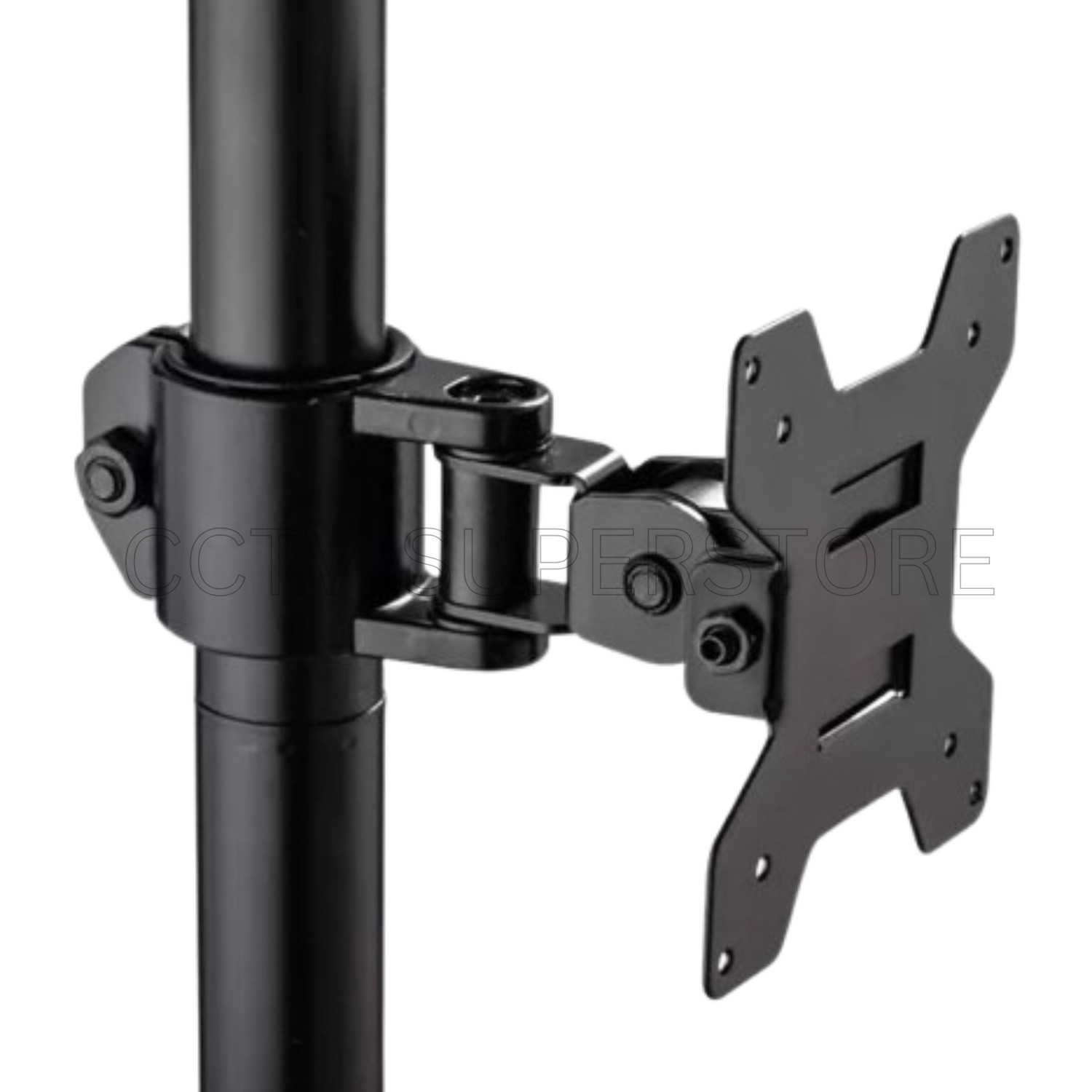 Dual Stacked Vertical TV/Monitor Desk Mount 13&ndash;27" VESA LED LCD Screens Bracket