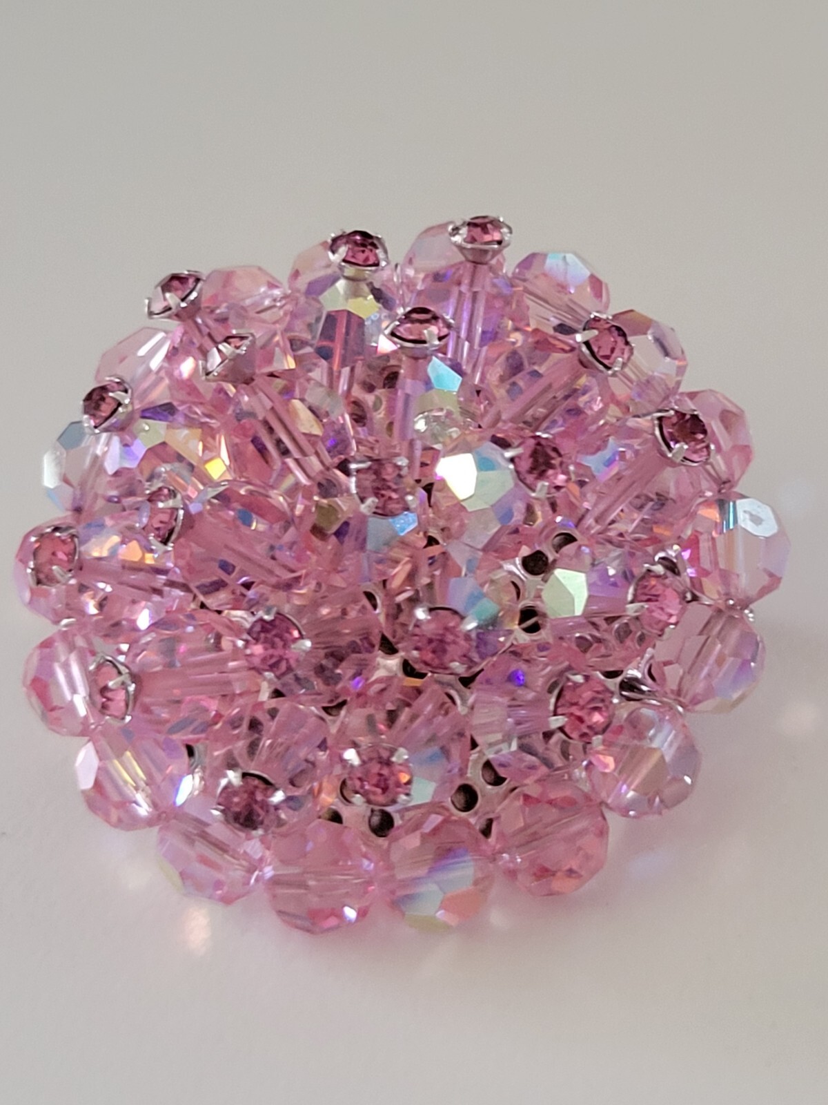 Vintage 50's Weiss Crystal Swarovski Bead Rhinest… - image 5