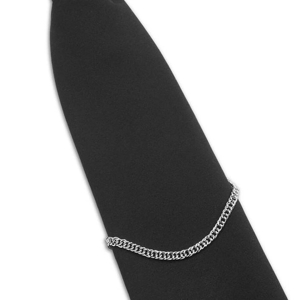 2 Packs Men Silver Gold Color Necktie Tie Chain Wedding Party Business Jewelry - Image 4 of 4