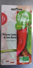 La Belle Potagère Poivron di Toro Rosso, variété ancienne, graines semences bio