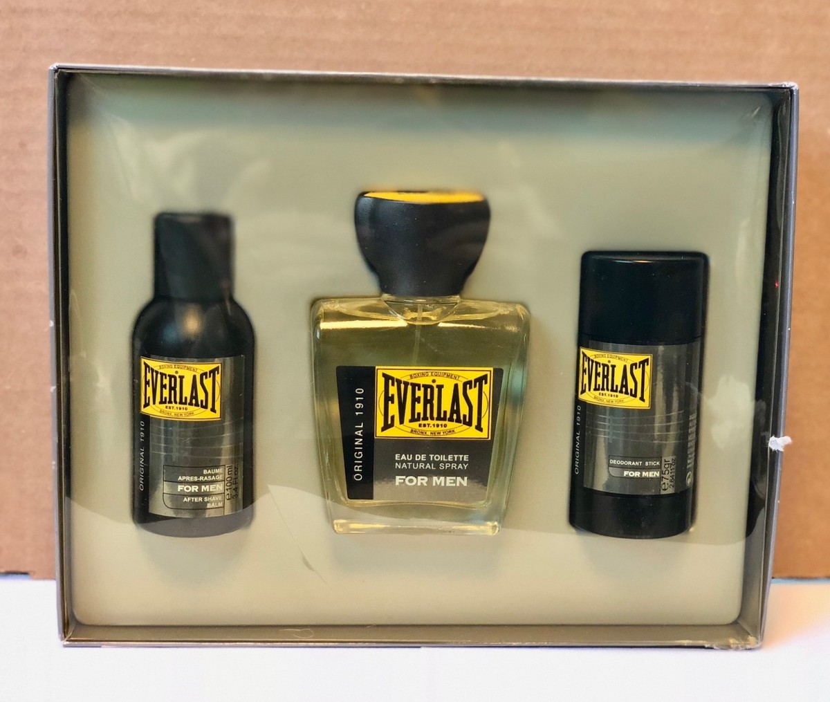 EVERLAST Original 1910,3 PC GIFT SET for Men,EDT Spray 3.3 oz (SEE