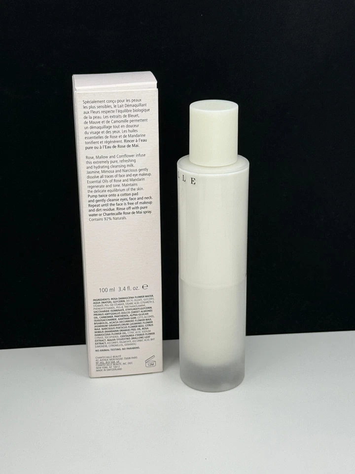 Leche limpiadora con infusión de flores Chantecaille 3,4 oz/100 ml nueva en caja Foto 3 de 4