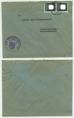 78481 - Mi.Nr. 135 - Beleg Straßenmeister Blumberg - Donaueschingen 17.12.1935