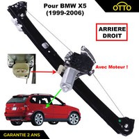 BMW X5 E53 Fensterhebermechanismus + Motor Hinter Rechts = 51357125060 7125060