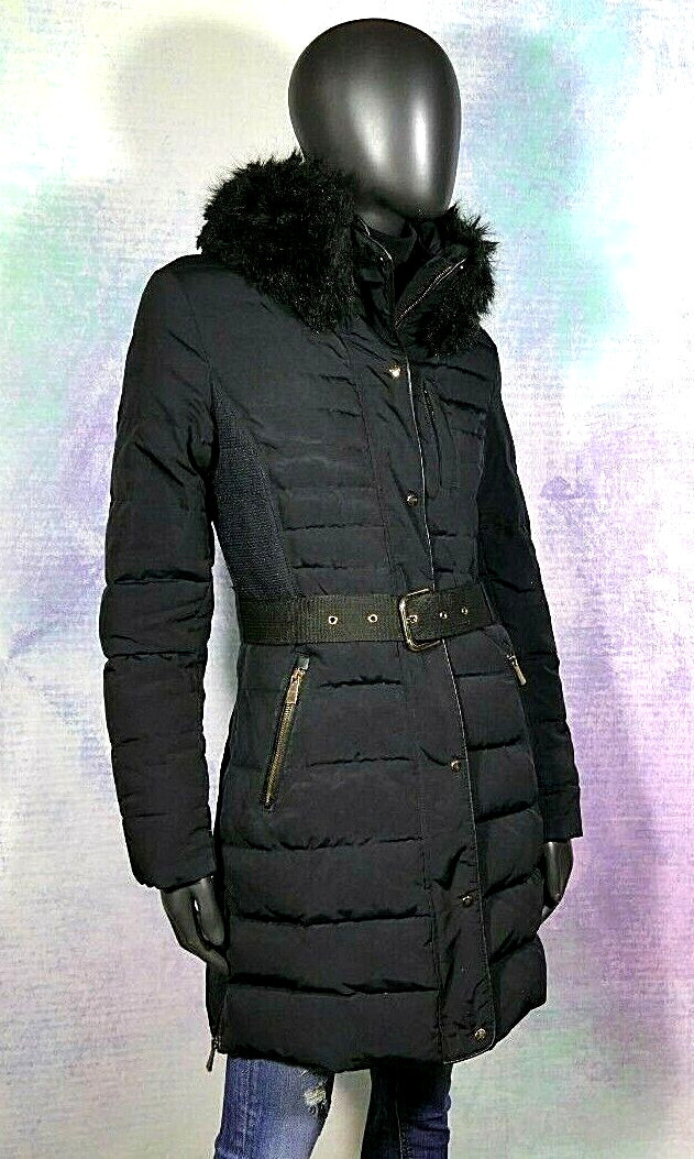 Produktbild von Mfhmom Winterjacke Mädchen Wintermantel Mit Pelz Kapuze Winddicht Kälteschutz Warm Lang Mantel Daunenjacke Kinder Parka Outdoor Steppjacke Mehrfarbig Bedruckt Baumwolle Skijacke
