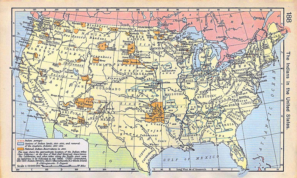 Native American Reservations Today Map