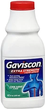 Gaviscon EXTA STRENGTH LIQUID Cool Mint Flavor 12oz  __