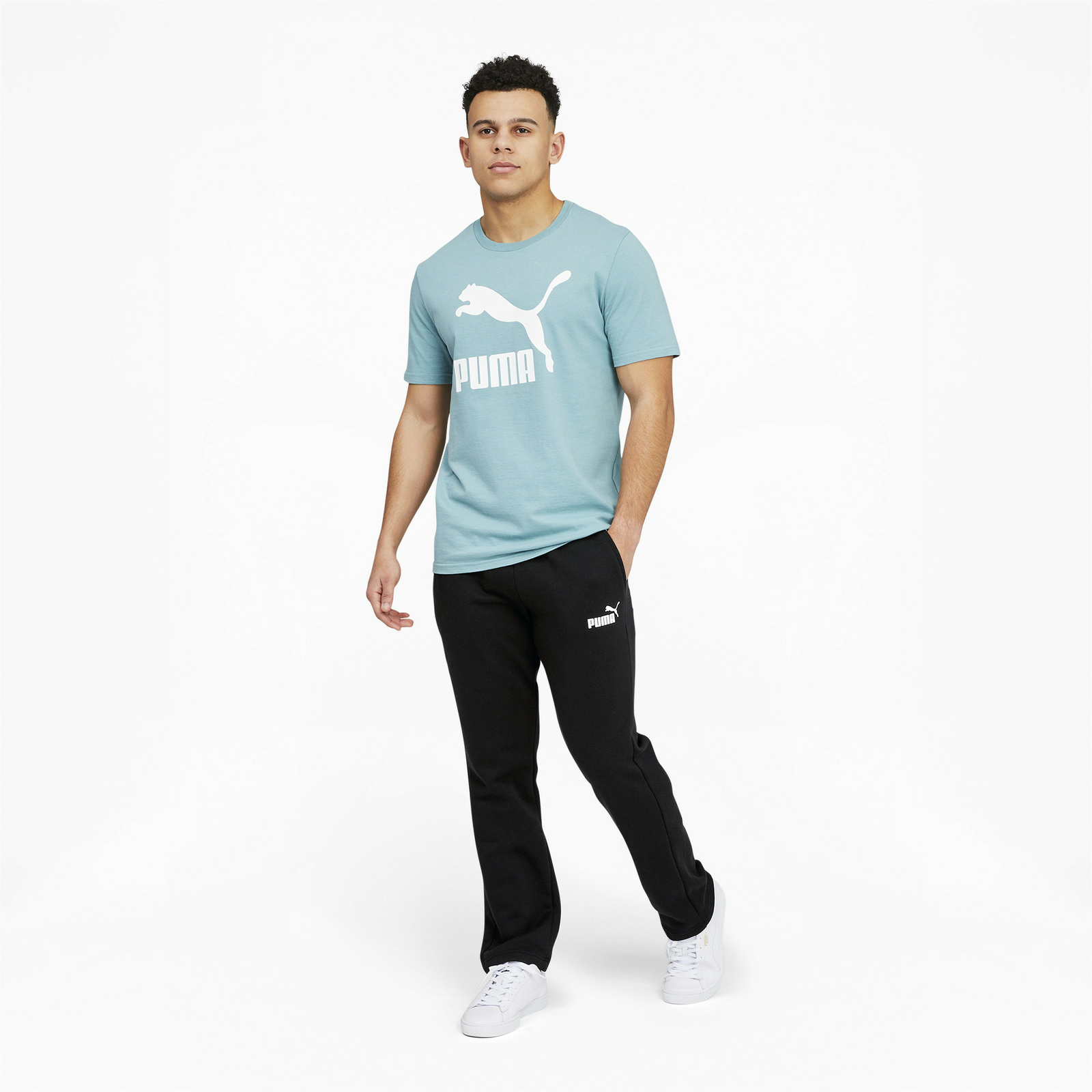 PUMA Men's Essentials Logo Pants Contino