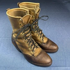 Chippewa Osborn Golden Mens 10" 29405 Arroyos Boot Sz 8.5 D Two-Tone Tan Leather