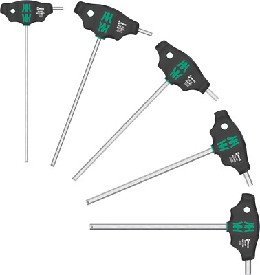 Wera 454/5 HF SHK Satz 1 5-teilig Sechskant-Plus T-Griff Satz Haltefunktion 4-8mm 136070
