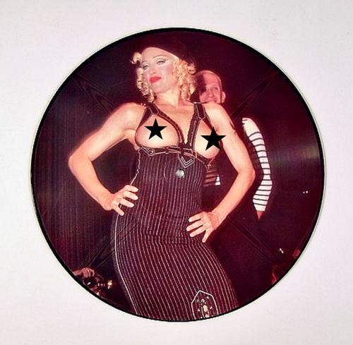 MADONNA "The Girlie Talk" Original oversize LP (1/1) Signed Display (LOA) RARE++ - Picture 4 of 7