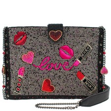 MARY FRANCES KISS  TELL CLUTCH CROSSBODY HANDBAG