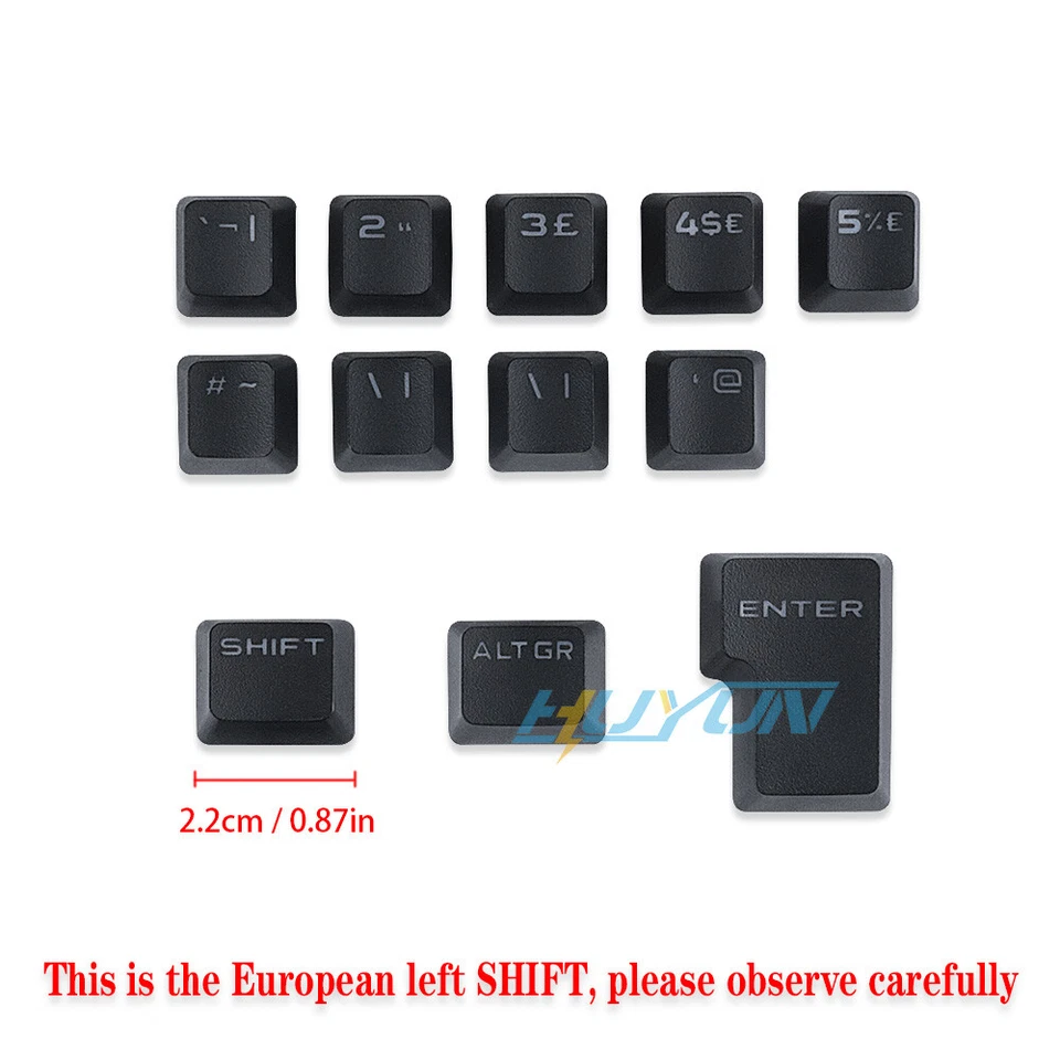 A full set Keycaps for Corsair EU/US version RGB PBT104 Key Mechanical Keyboard - Image 4 of 4