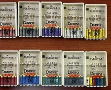 Dentsply Dental K-Flexo files 21mm-25mm-31mm stainless steel 6-files per blister