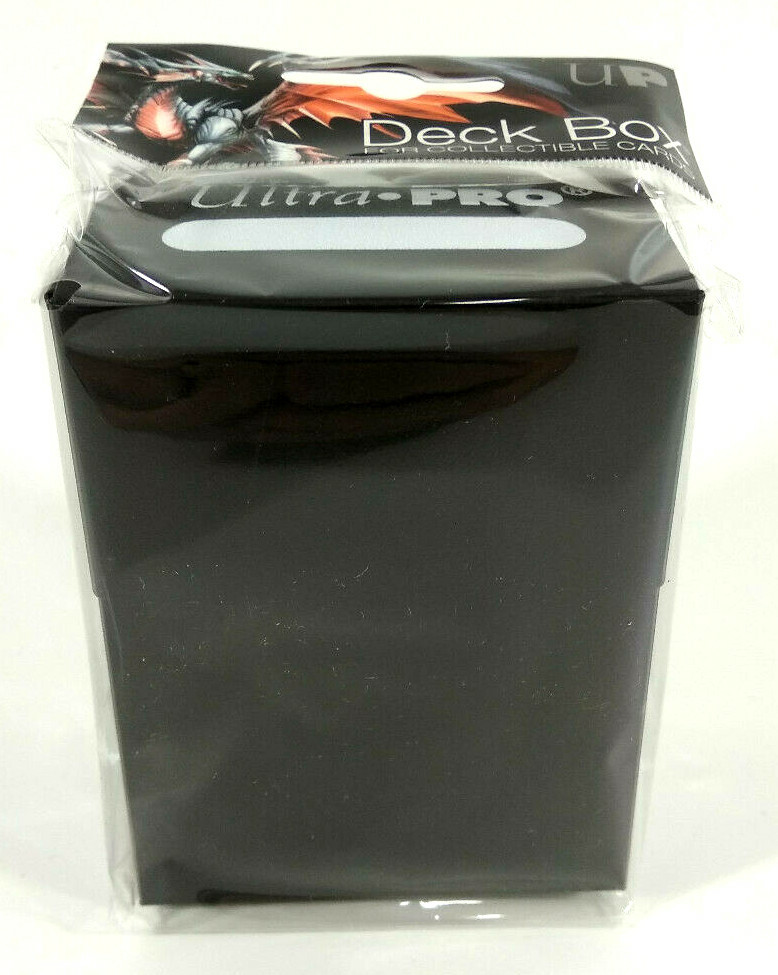 Ultra Pro Deck Box Solid Black Magic Gathering MTG Yu Gi Oh Pokemon