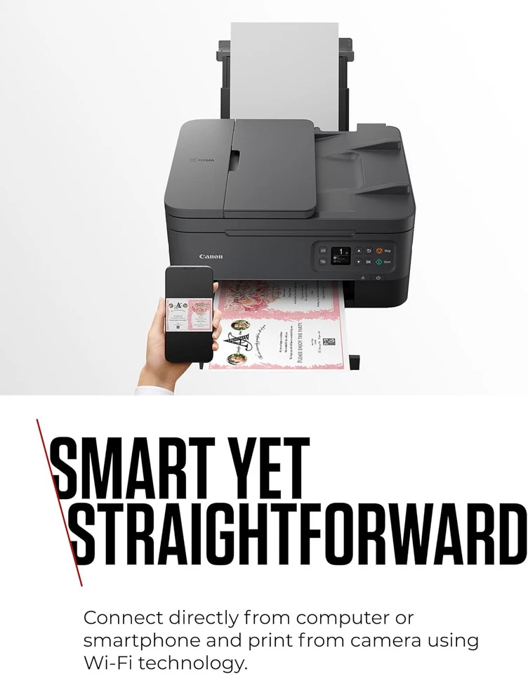 Canon PIXMA TS7450i Wireless Colour 3-in-One Inkjet Photo Printer - Image 2 of 4