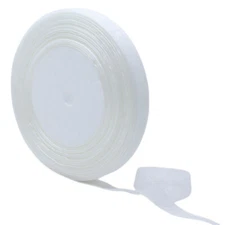 50 Yards White 1/2" (12mm) Sheer Organza Ribbons Bows Chiffon Wedding Sewing