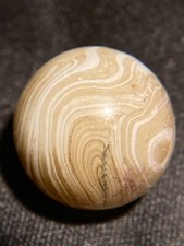 Vintage Marble Christensen Agate CAC Layered Sand Stripe Opaque .517 Inches