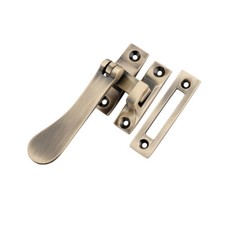 Victorian Brass Chrome & Antique Spoon Casement Window Furniture Fastener Handle