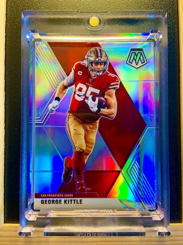 GEORGE KITTLE PRIZM RIFRATTORE TUTTI PRO 49ERS COME NUOVO INVESTIMENTO MOSAICO ARGENTO - Foto 3 di 3