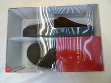 NEW Mens Macy's Club Room Indoor Outdoor Chocolate Brown Tipper Slippers Sz 7-8