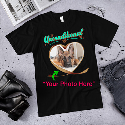 Personalized German Shepherd Dog T-Shirt Unconditional Love Gift