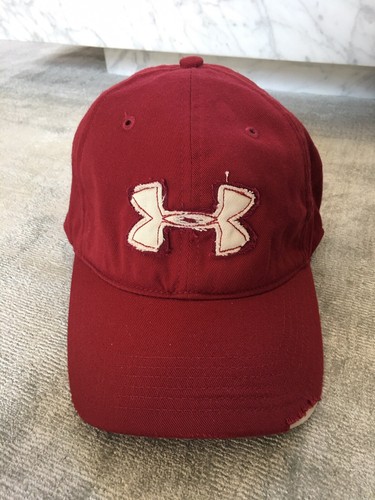 BURGUNDY BASEBALL HAT CAP VINTAGE LOGO 