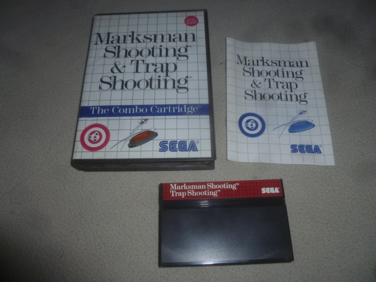 MASTER SYSTEM GAME MARKSMAN SHOOTING & TRAP SHOOTING COMBO