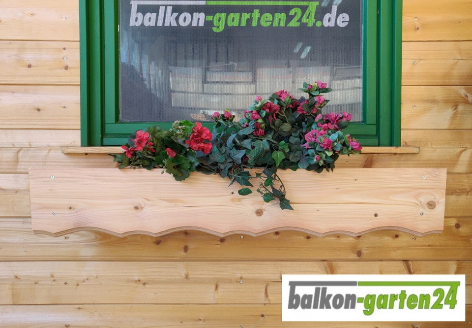 Holz Blumenkasten, Pflanzkasten aus Douglasie für Balkon 80 cm - Bild 2 von 4