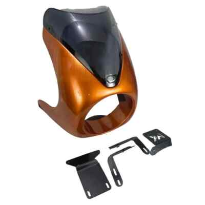 ORANGE CRUSH FAIRING WITH FITTING Fits Royal Enfield INTERCEPTOR 650