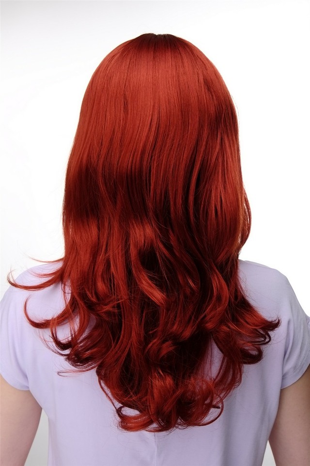 WIG ME UP Damenperücke Mit Pony & Langen Wellen – Champagner Blond Mix, Ca. 70 Cm | Aus Seidiger Kunstfaser, Kopfumfang Bis 60 Cm