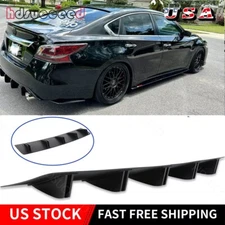 Rear Lip Bumper Diffuser Spoiler Splitter Lower Shark 10-Fins For Nissan Altima