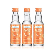 Bubly Drops Peach Flavored Drink Concentrate Pack of 3 Makes 12L Sparkling Water