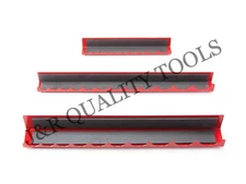 VCT 3 Pc Magnetic holds 32 Sockets Organizer Socket Holder Kit 1/2", 3/8",1/4"