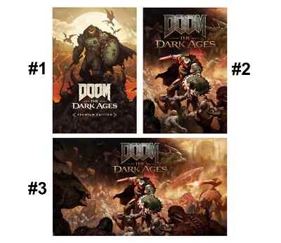 DOOM The Dark Ages Gaming Poster, 2025 Video Game Art Print, Game Decor Poster