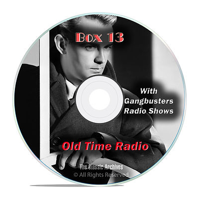 Box 13, 783 Classic Old Time Radio Shows, Fiction, Drama, Action OTR mp3 DVD G22