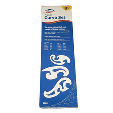 Alvin French Curve Ruler Set of 8 Model FC88 - Brand New in Package