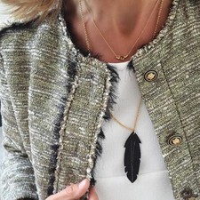 A490 ZARA BLAZER GOLD METALLIC FRAYED BOUCLE TWEED FANTASY JACKET COAT SMALL - S