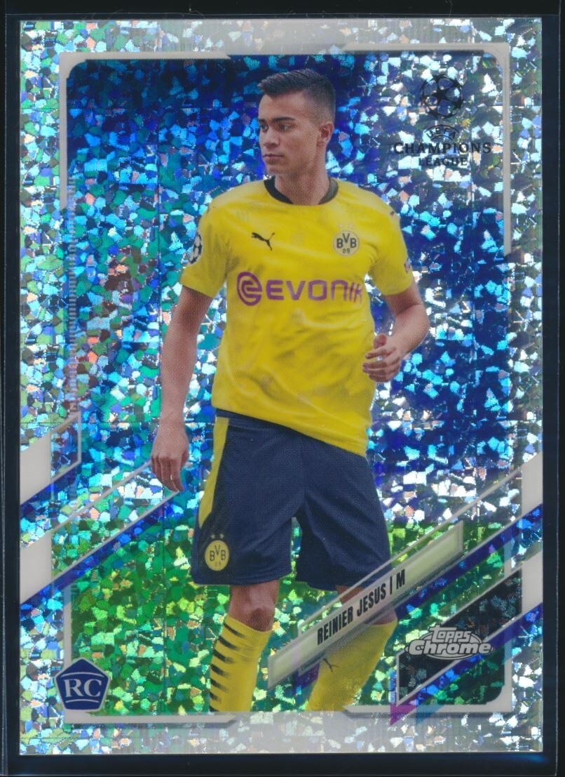 2020-21 Topps Chrome UCL Reinier Jesus #93 Speckle Refractor Rookie RC