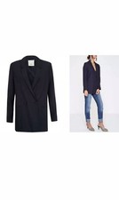 River Island Navy Blue Double Breasted Blazer Jacket Size 10 Bnwt - Smart, Event