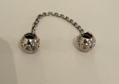 Pandora Band of Hearts Love Connection Sterling Silver Screw On Safety Chain