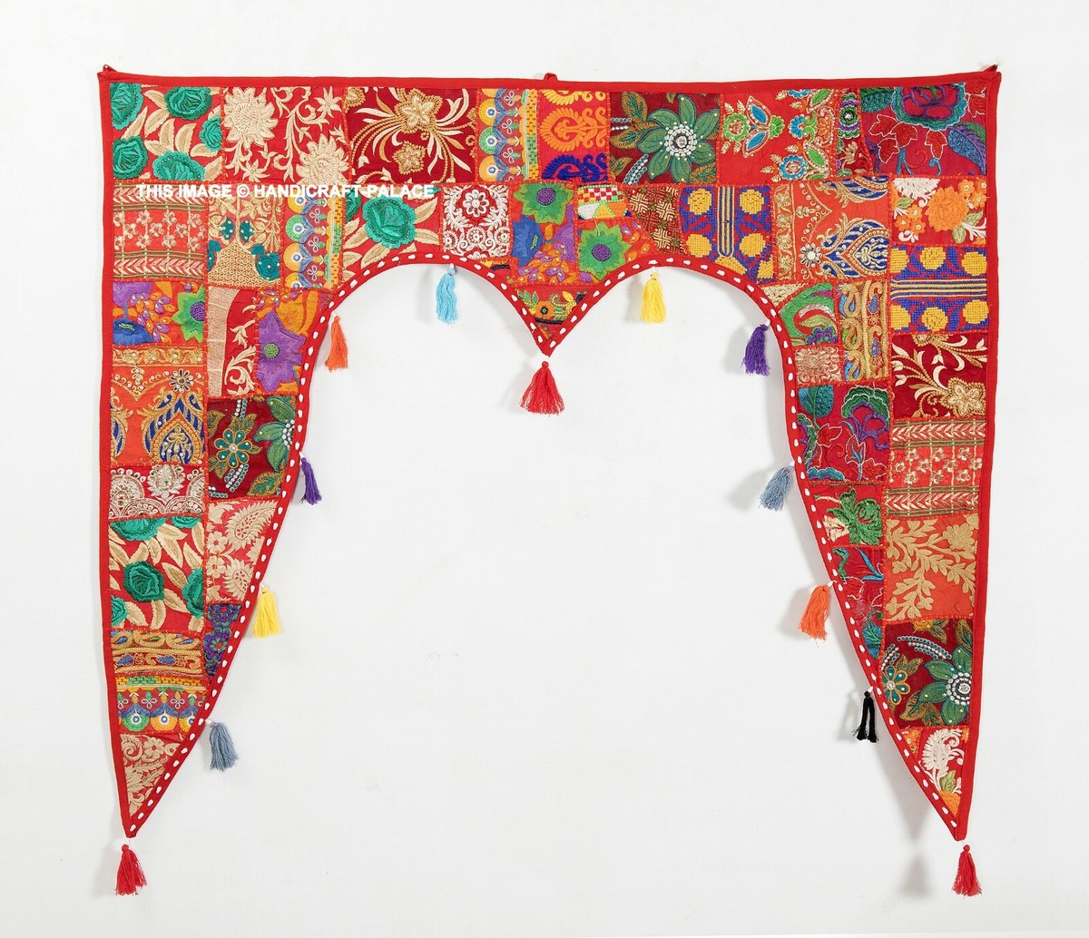Ethnic Cotton Home Decor Vintage Patchwork Door Topper Ethnic Cotton Home Decor Vintage Patchwork Door Topper