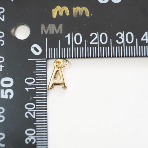 Gold Letter Charms Pendant Initial Necklace 925 Sterling Silver Jewelry For Him - Picture 3 of 9